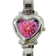 Paeonia Coral Heart Italian Charm Watch by trendistuff