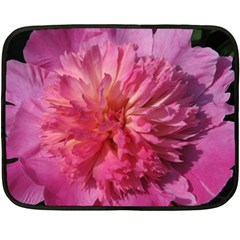 Paeonia Coral Fleece Blanket (mini)