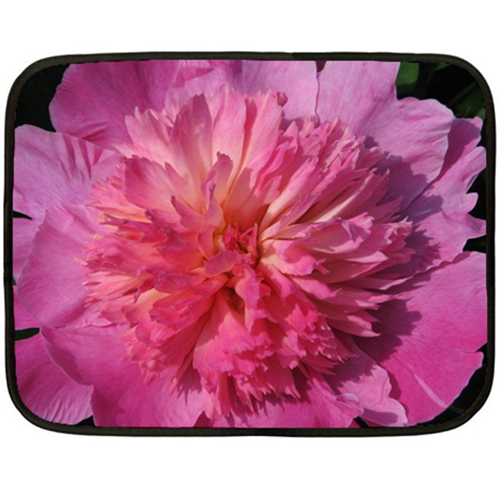 PAEONIA CORAL Double Sided Fleece Blanket (Mini) 