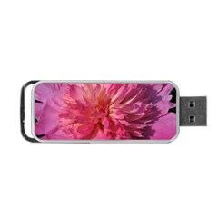 Paeonia Coral Portable Usb Flash (one Side)