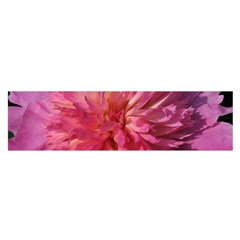 Paeonia Coral Satin Scarf (oblong)