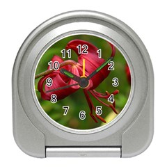 Lilium Red Velvet Travel Alarm Clocks