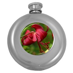 Lilium Red Velvet Round Hip Flask (5 Oz) by trendistuff