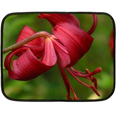 Lilium Red Velvet Fleece Blanket (mini) by trendistuff