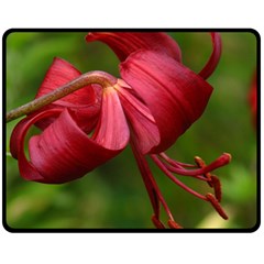 Lilium Red Velvet Fleece Blanket (medium) 