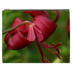 Lilium Red Velvet Cosmetic Bag (xxxl)  by trendistuff