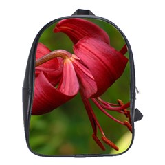 Lilium Red Velvet School Bags (xl)  by trendistuff