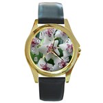 HOYABELLA Round Gold Metal Watches