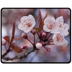 Cherry Blossoms Double Sided Fleece Blanket (medium) 