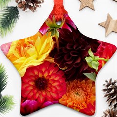 Bunch Of Flowers Ornament (star)  by trendistuff