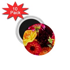 Bunch Of Flowers 1 75  Magnets (10 Pack) 