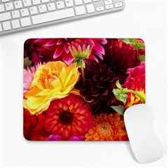 Bunch Of Flowers Large Mousepads by trendistuff