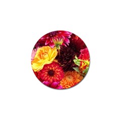 Bunch Of Flowers Golf Ball Marker by trendistuff