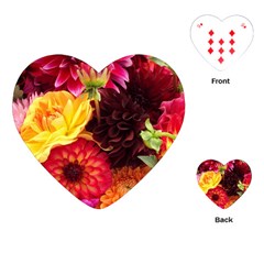 Bunch Of Flowers Playing Cards (heart) 