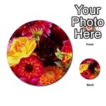 BUNCH OF FLOWERS Multi-purpose Cards (Round)  Front 2