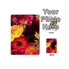 Bunch Of Flowers Playing Cards 54 (mini)  by trendistuff