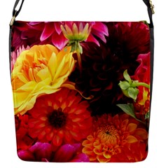 Bunch Of Flowers Flap Messenger Bag (s) by trendistuff