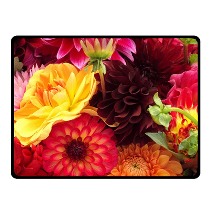 BUNCH OF FLOWERS Double Sided Fleece Blanket (Small) 