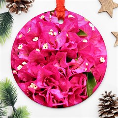 Bougainvillea Round Ornament (two Sides)  by trendistuff