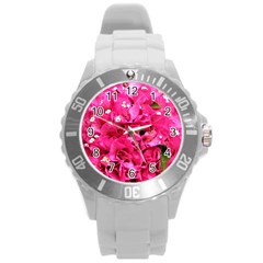 Bougainvillea Round Plastic Sport Watch (l)