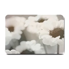 BLACK AND WHITE FLOWER Small Doormat 