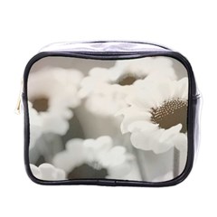 BLACK AND WHITE FLOWER Mini Toiletries Bags