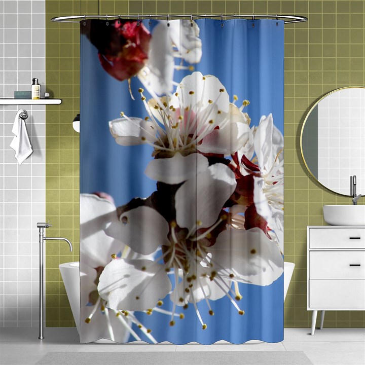 APRICOT BLOSSOMS Shower Curtain 48  x 72  (Small) 