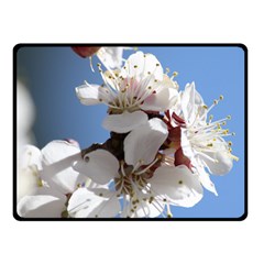 Apricot Blossoms Double Sided Fleece Blanket (small) 