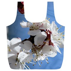 Apricot Blossoms Full Print Recycle Bags (l) 