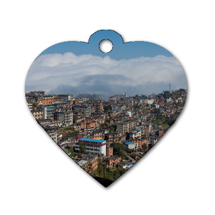 YUANYANG COUNTY Dog Tag Heart (One Side)