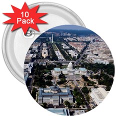 Washington Dc 3  Buttons (10 Pack)  by trendistuff