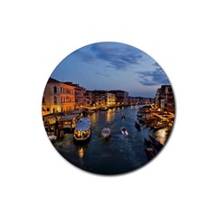 Venice Canal Rubber Coaster (round)  by trendistuff