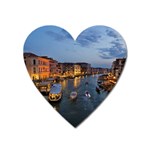 VENICE CANAL Heart Magnet