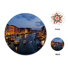 Venice Canal Playing Cards (round)  by trendistuff