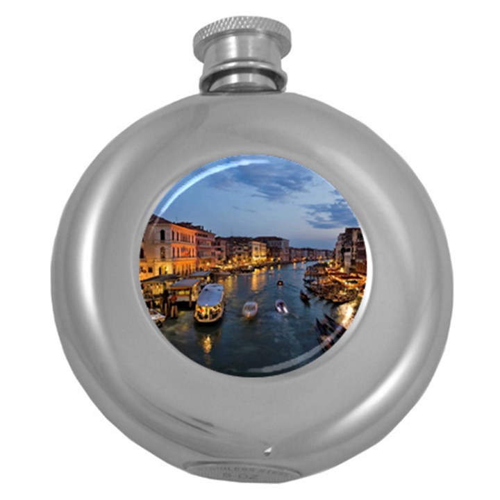 VENICE CANAL Round Hip Flask (5 oz)