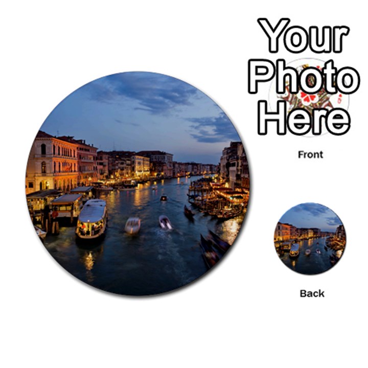 VENICE CANAL Multi-purpose Cards (Round) 