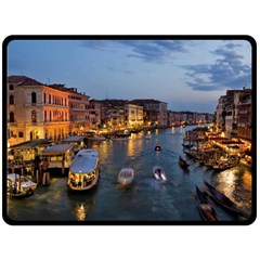 Venice Canal Fleece Blanket (large)  by trendistuff