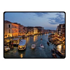 Venice Canal Double Sided Fleece Blanket (small)  by trendistuff