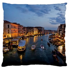 Venice Canal Standard Flano Cushion Cases (one Side)  by trendistuff