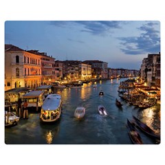 Venice Canal Double Sided Flano Blanket (medium)  by trendistuff