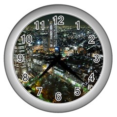 Tokyo Night Wall Clocks (silver)  by trendistuff