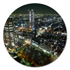 Tokyo Night Magnet 5  (round) by trendistuff