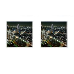 Tokyo Night Cufflinks (square) by trendistuff