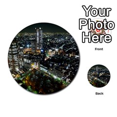 Tokyo Night Multi-purpose Cards (round)  by trendistuff