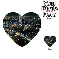 Tokyo Night Multi-purpose Cards (heart)  by trendistuff