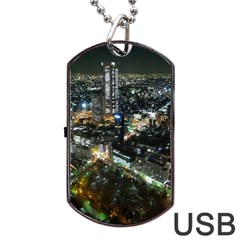 Tokyo Night Dog Tag Usb Flash (one Side) by trendistuff