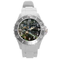 Tokyo Night Round Plastic Sport Watch (l) by trendistuff