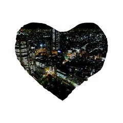 Tokyo Night Standard 16  Premium Heart Shape Cushions by trendistuff