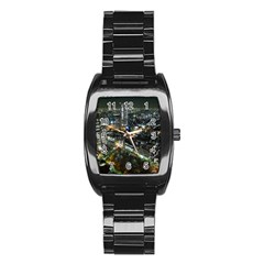 Tokyo Night Stainless Steel Barrel Watch by trendistuff