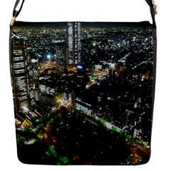 Tokyo Night Flap Messenger Bag (s) by trendistuff